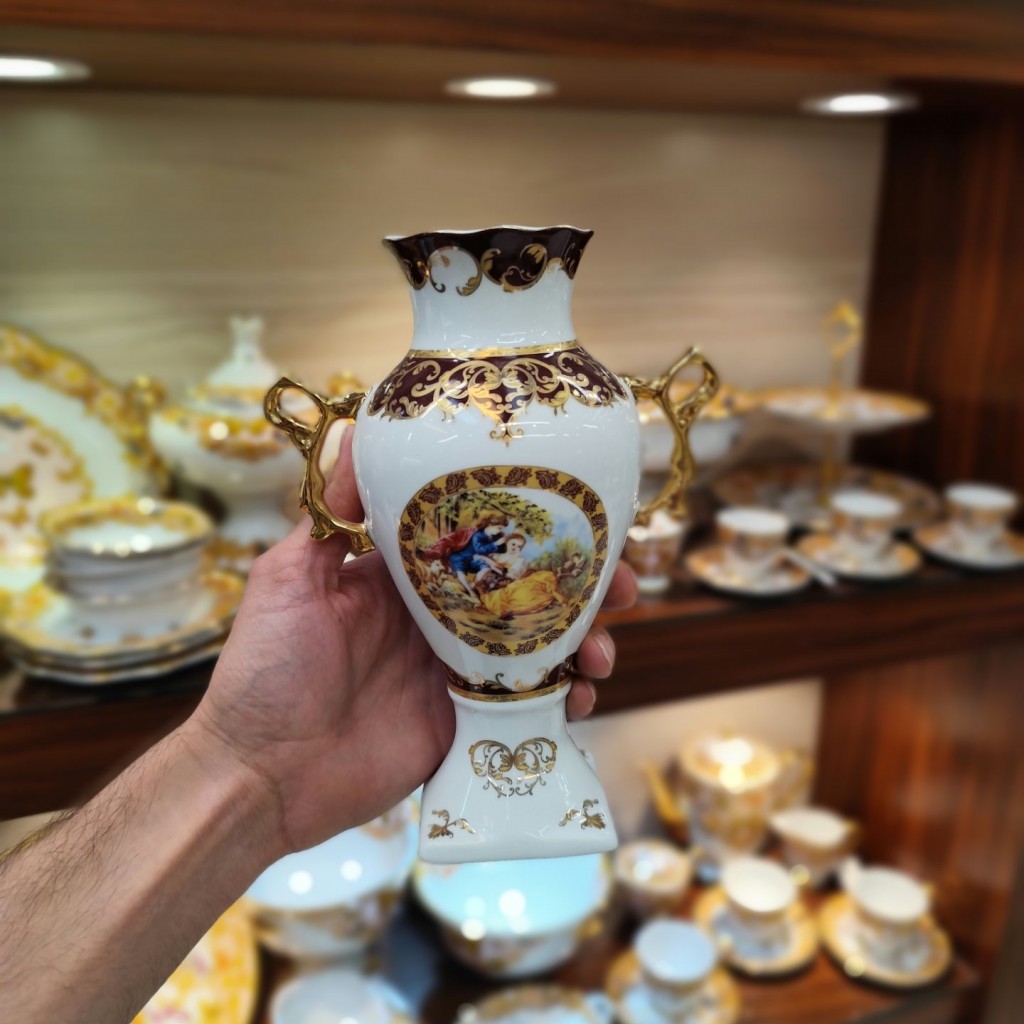 گلدان کاپ  لیلی مجنون زرشکی6005