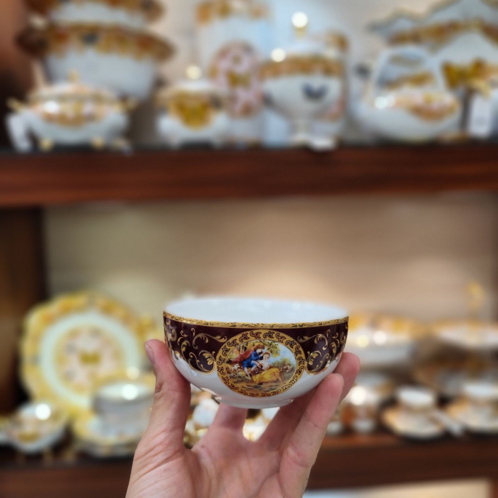 پیاله آجیل خوری گردلیلی مجنون زرشکی6027