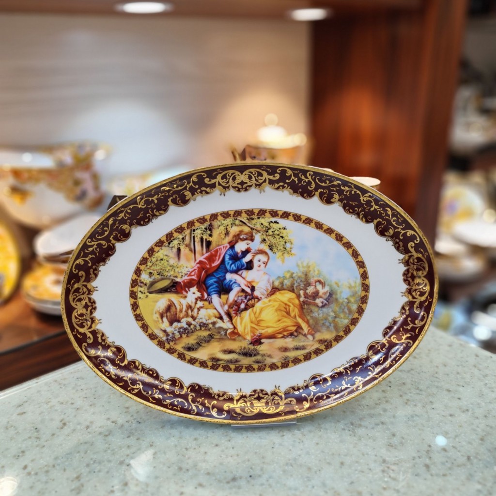 سرویس غذاخوری 6نفره 28پارچه لیلی مجنون زرشکی6000