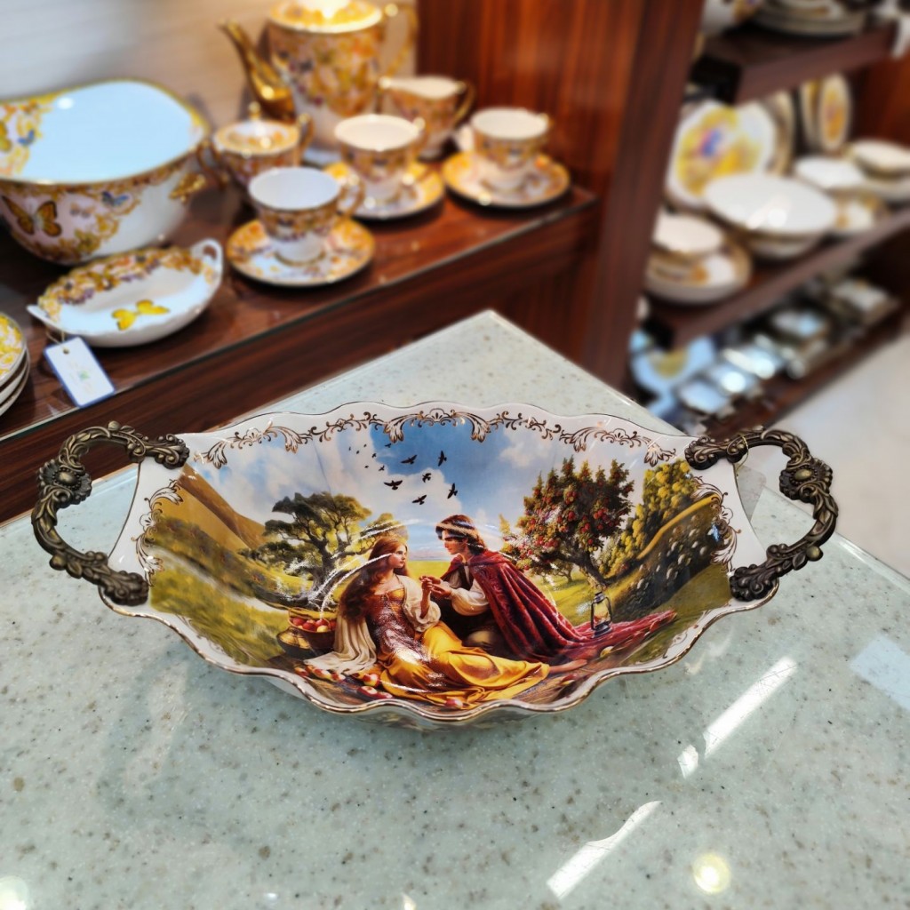 کشکول میوه خوری کوچک طرح ادم وحوا3083