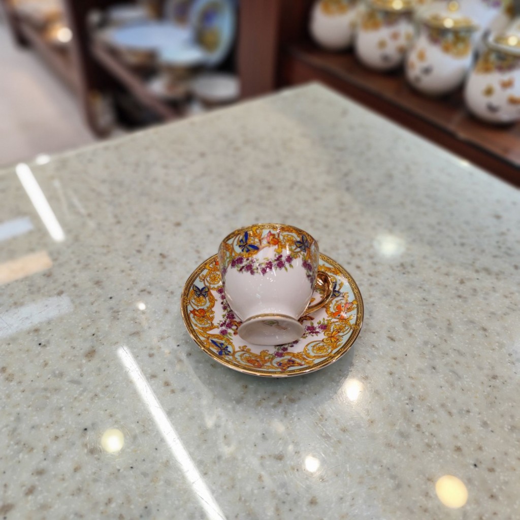 قهوه خوری طرح پروانه فیروزه ای55526