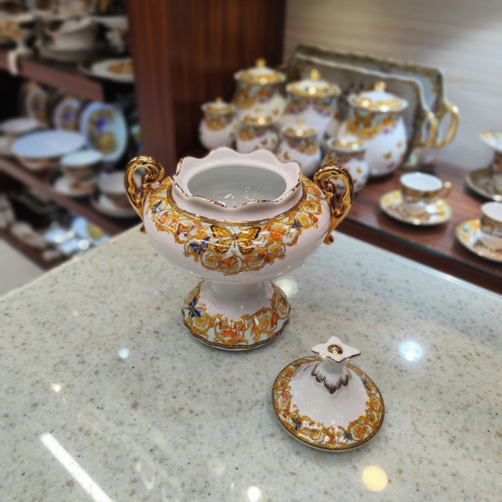 شکلات خوری پایدارطرح پروانه فیروزه ای55507