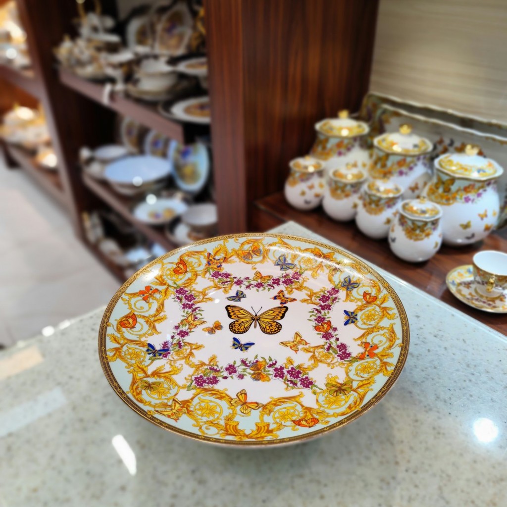 شیرینی خوری گردپایدارطرح پروانه فیروزه ای55538