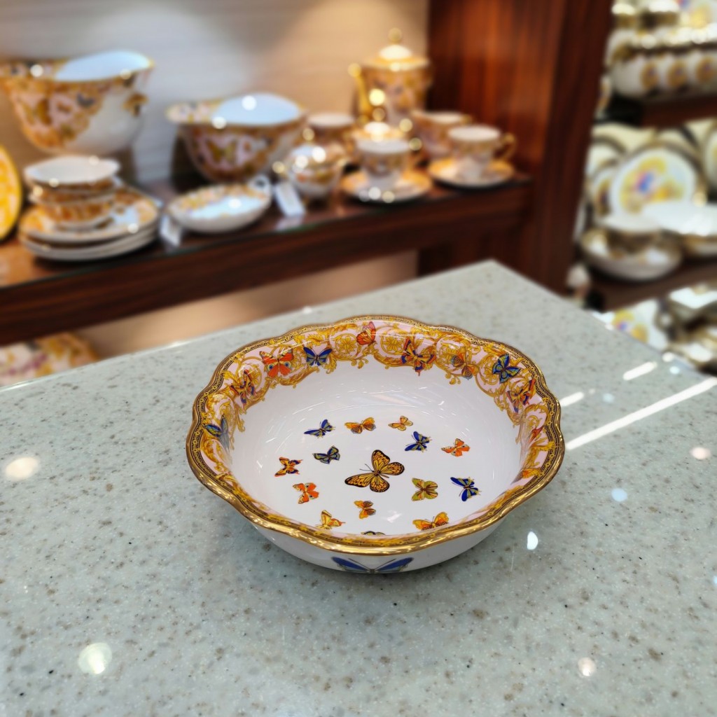 ظرف مرغ خوری رویال پروانه صورتی