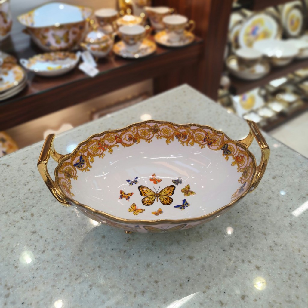 کشکول کلاسیک طرح پروانه صورتی