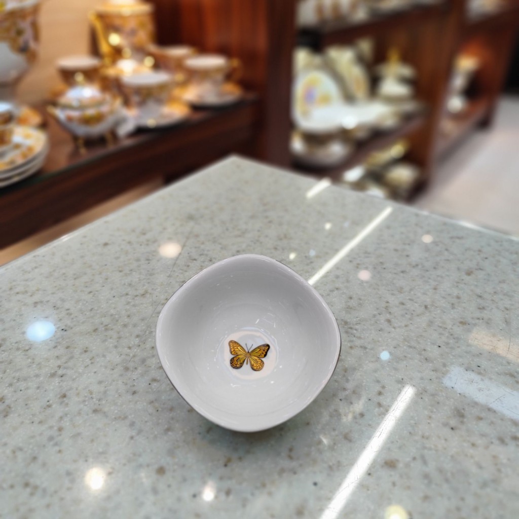 پیاله آجیل خوری ویولا طرح پروانه صورتی55323