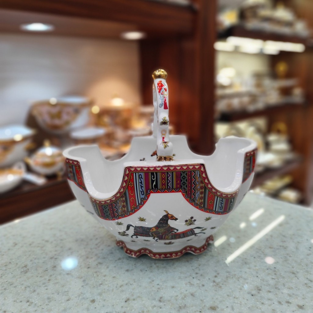 سبدآجیل خوری بزرگ طرح هرمس9047