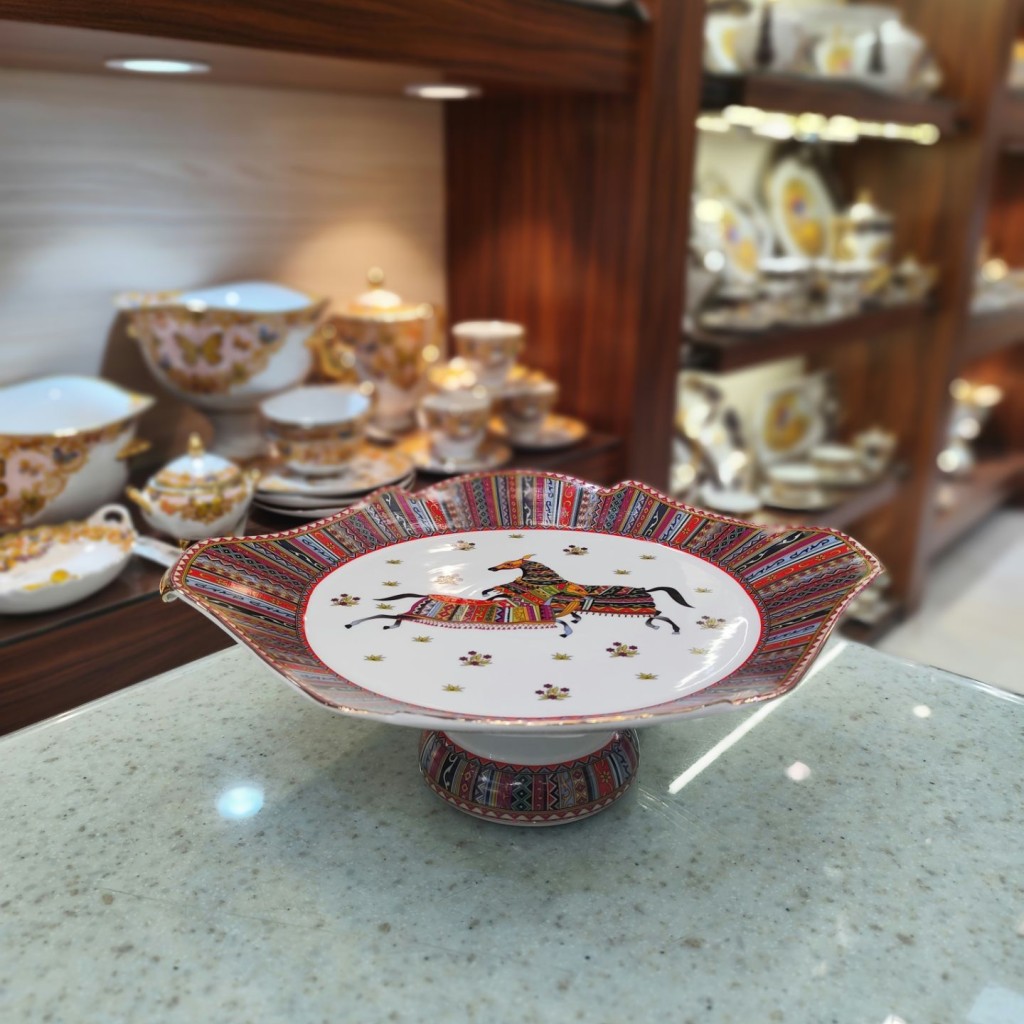 شیرینی خوری پایه دارطرح هرمس9018