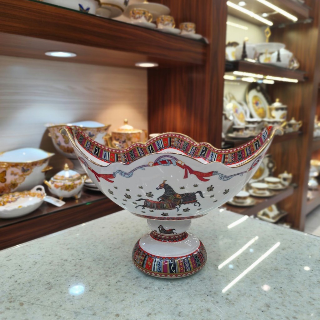 کشکول میوه خوری متوسط طرح هرمس9017