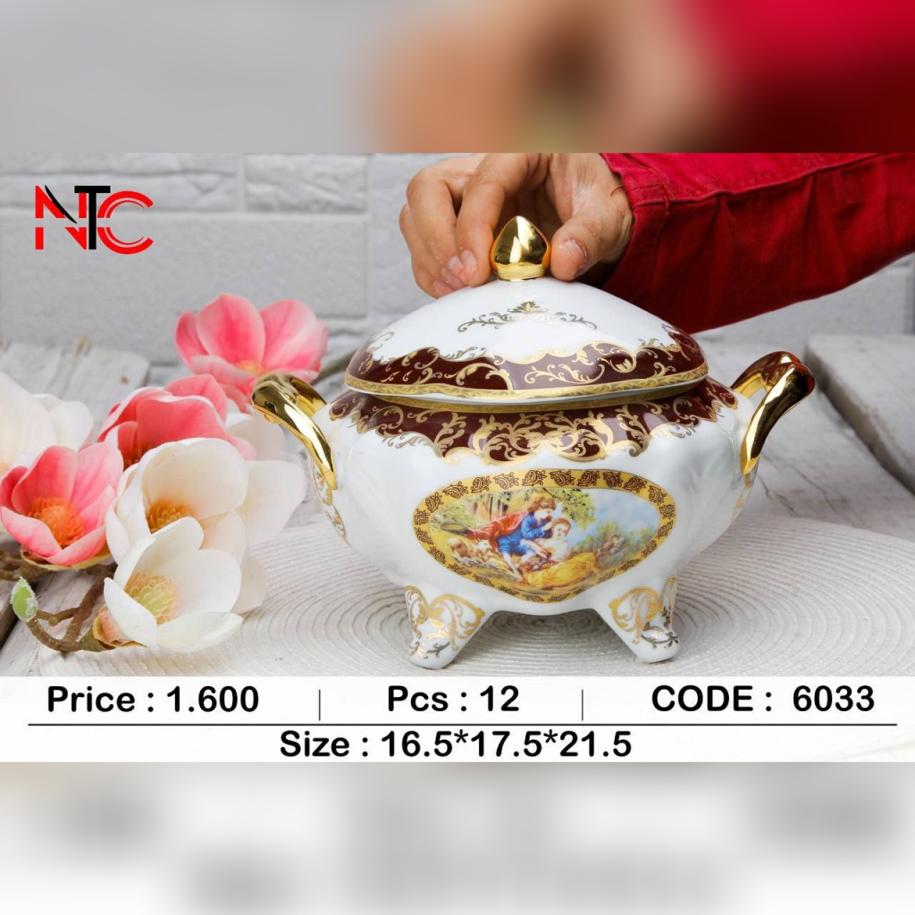 ظرف کریستالی شکلات خوری