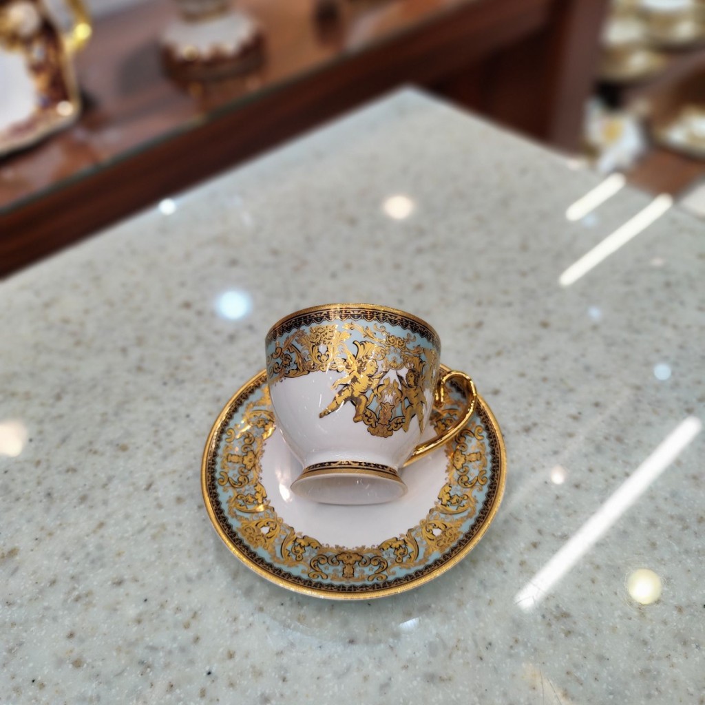چای خوری طرح آنجل فیروزه ای7049