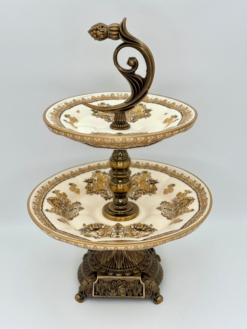 شیرینی خوری دو طبقه ساده NTC3040