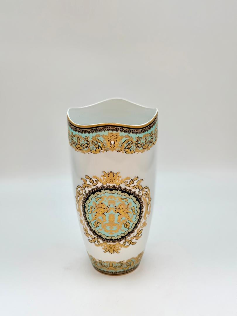 گلدان رو میزی کوچک آنجل فیروزه NTC7008