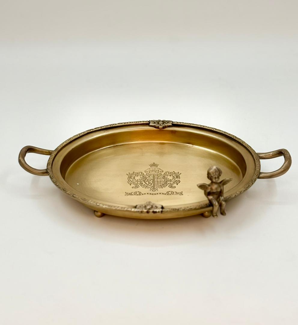 سینی فرشته دار بیضی23452