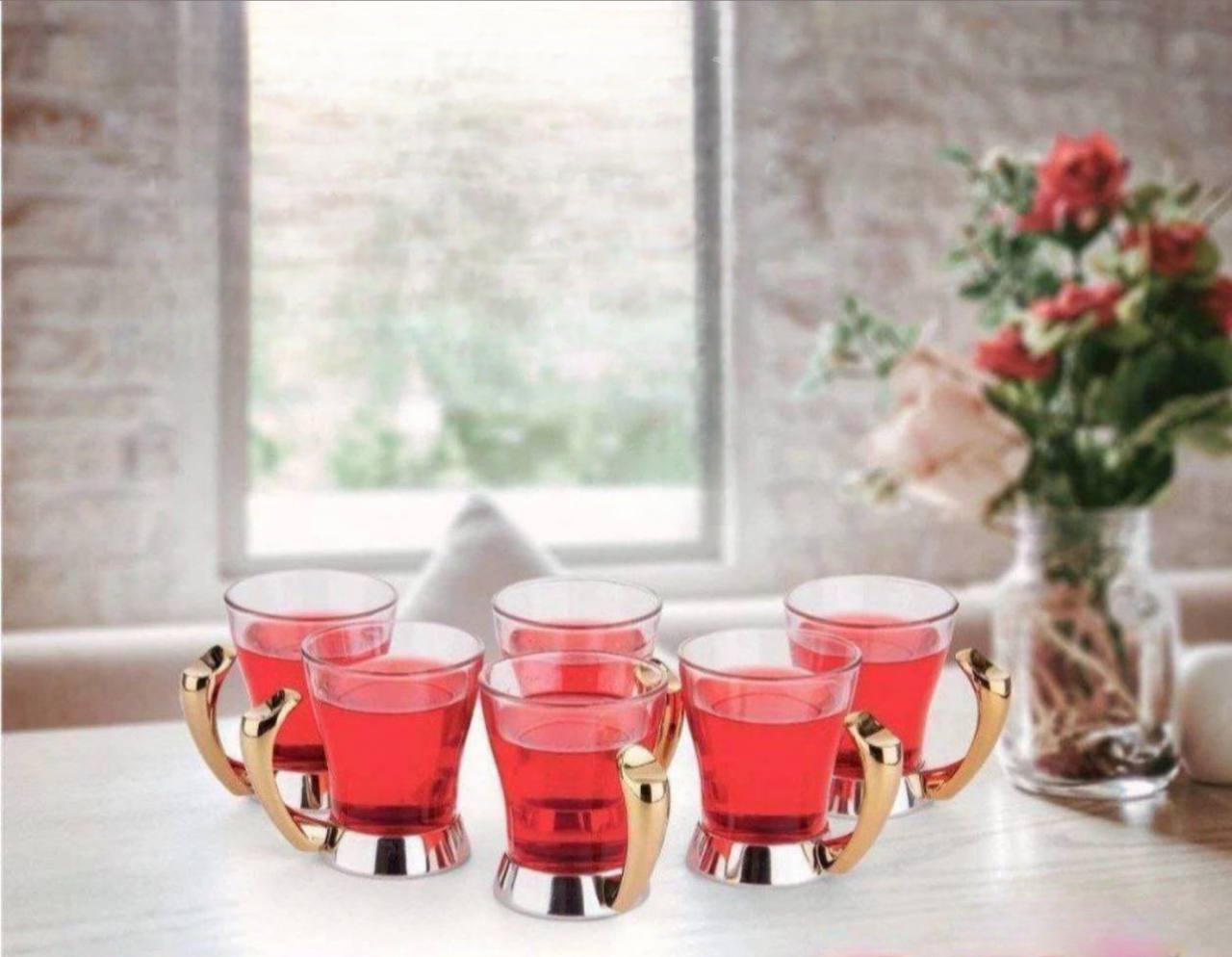 فنجون استیل  طلایی NTC004