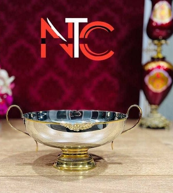 میوه خوری بیضی کوچک استیل برنجی82156