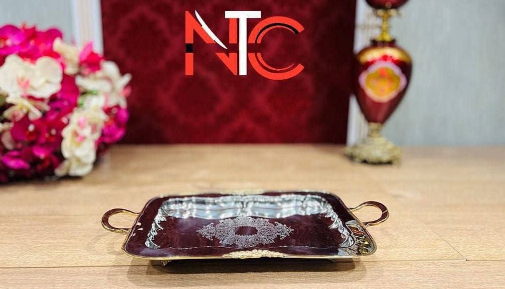 سینی  چایی خوری استیل برنج82112