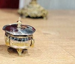 قندان کوچک دربدار استیل برنج82129