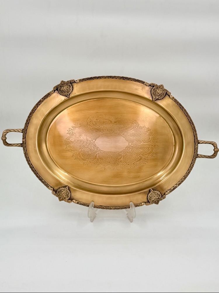 سینی 4گل بیضی بزرگ شاه عباسی 24819