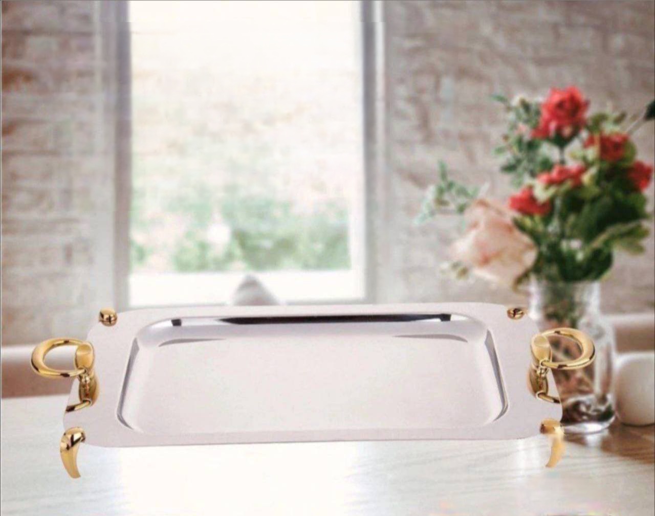 سینی استیل طلاییNTC104