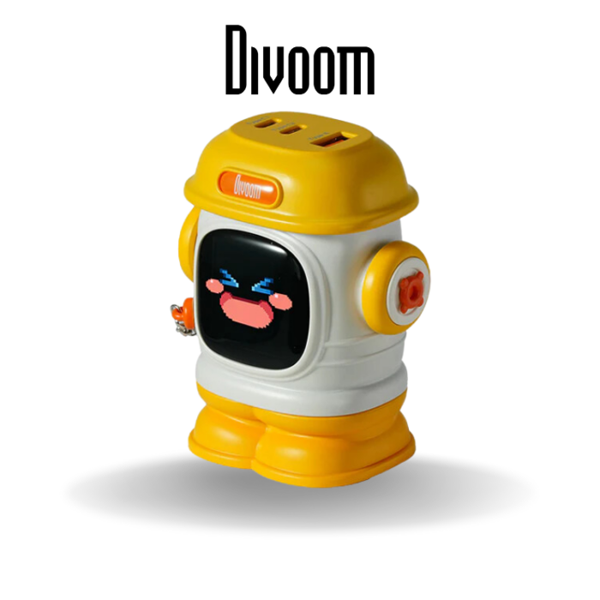 شارژر پیکسلی  DIVOOM DIPOW-65W YELLOW