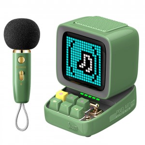 اسپیکر هوشمند پیکسلی   Divoom Ditoo-Mic 5 M Green NEW