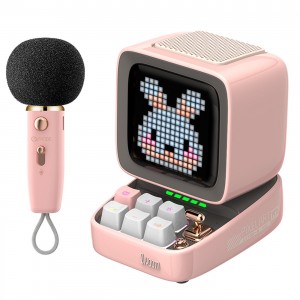 اسپیکر هوشمند پیکسلی   Divoom Ditoo-Mic 5 M Pink NEW