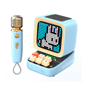 اسپیکر هوشمند پیکسلی  Divoom Ditoo-Mic Blue