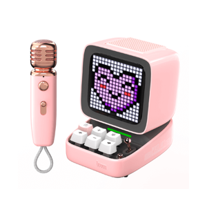 اسپیکر هوشمند پیکسلی  Divoom Ditoo-Mic Pink