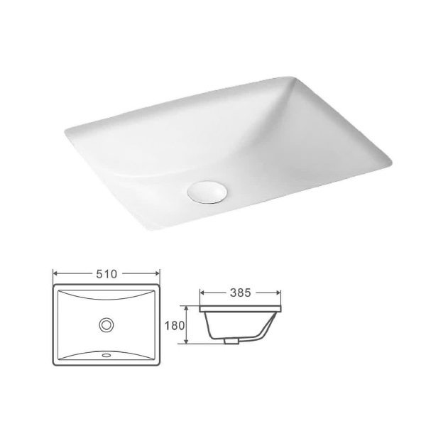 کاسه روشویی توکار آرماندو ویکاریو Armando vicario کد 2506