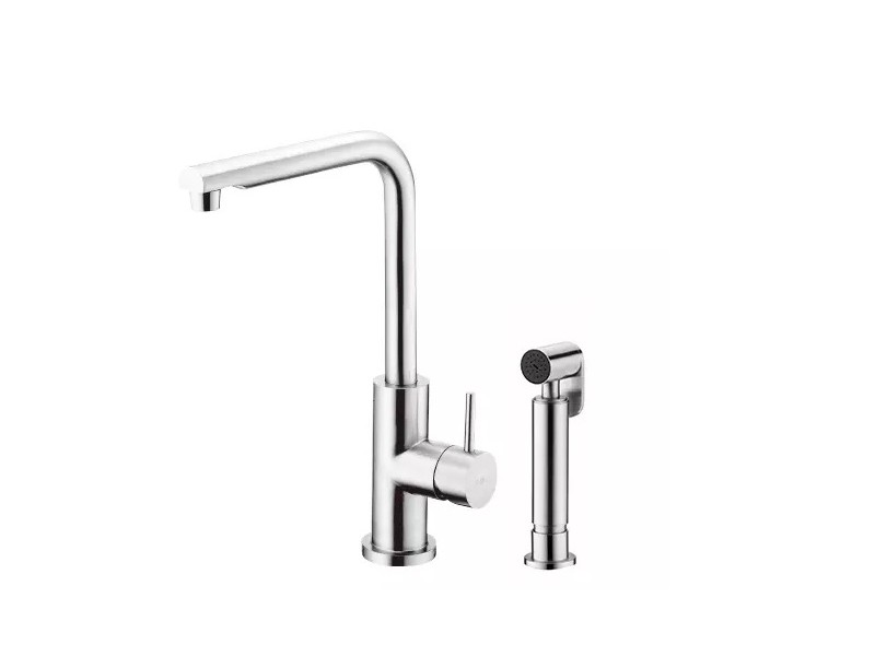 شیر ظرفشویی استیل 90 درجه همراه شات جاستایم کد 95-7772