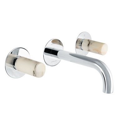 شیر روشویی توکار با دسته مرمر سفید بانیو دیزاین (BAGNODESIGN) مدل Sestriere