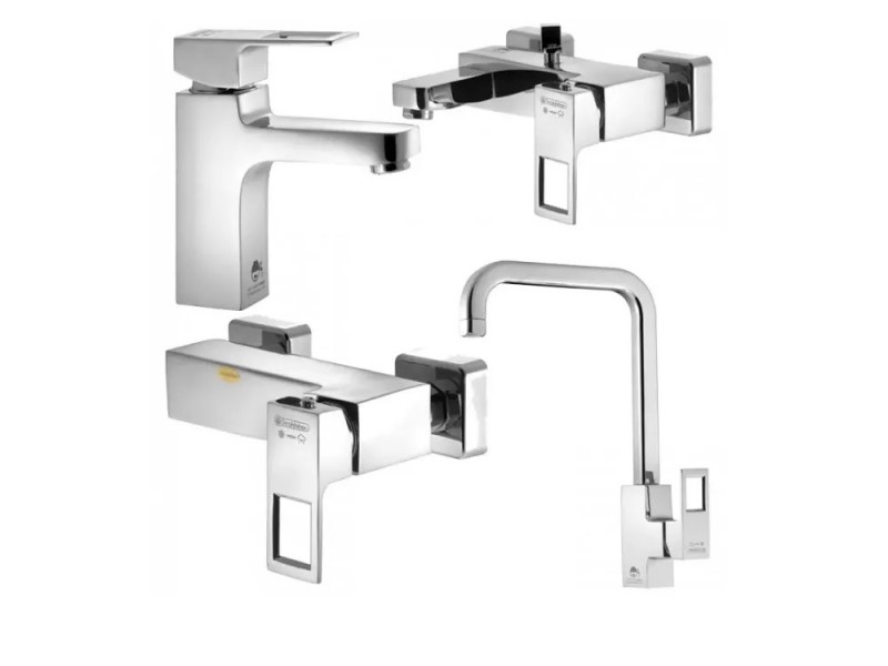 ست چهار تکه شیرآلات درخشان مدل موریس (جزیره)