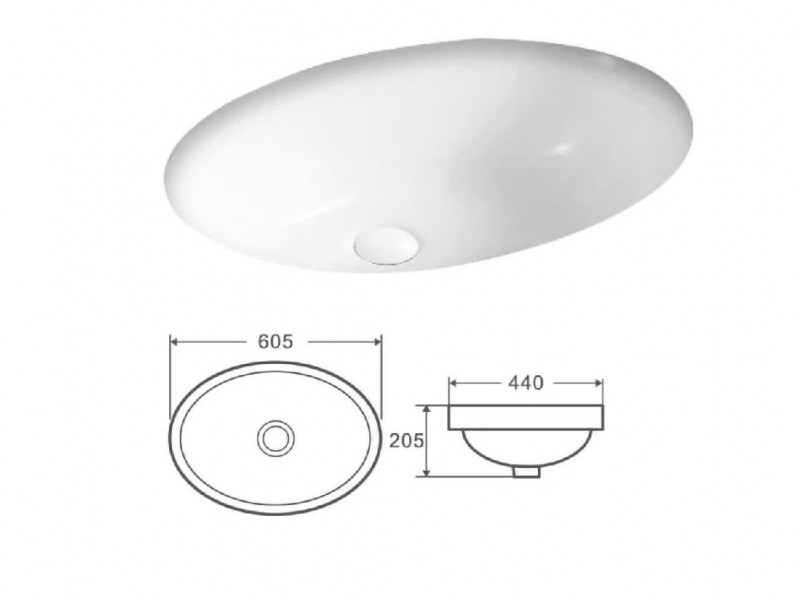 کاسه روشویی توکار آرماندو ویکاریو Armando vicario