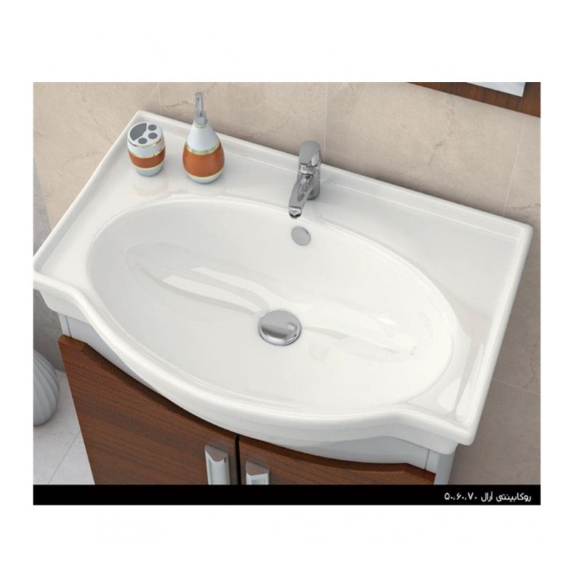 روشویی رو کابینتی سینا چینی مدل آرال