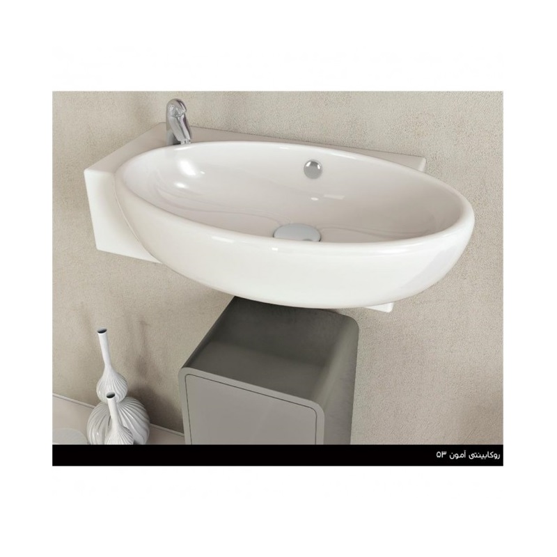 روشویی رو کابینتی سینا چینی مدل آمون