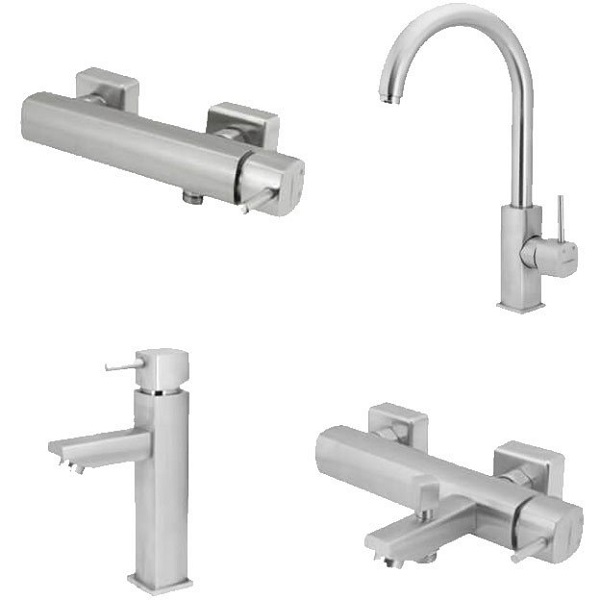 ست 4 تکه شیرآلات نوبل مدل کراویت