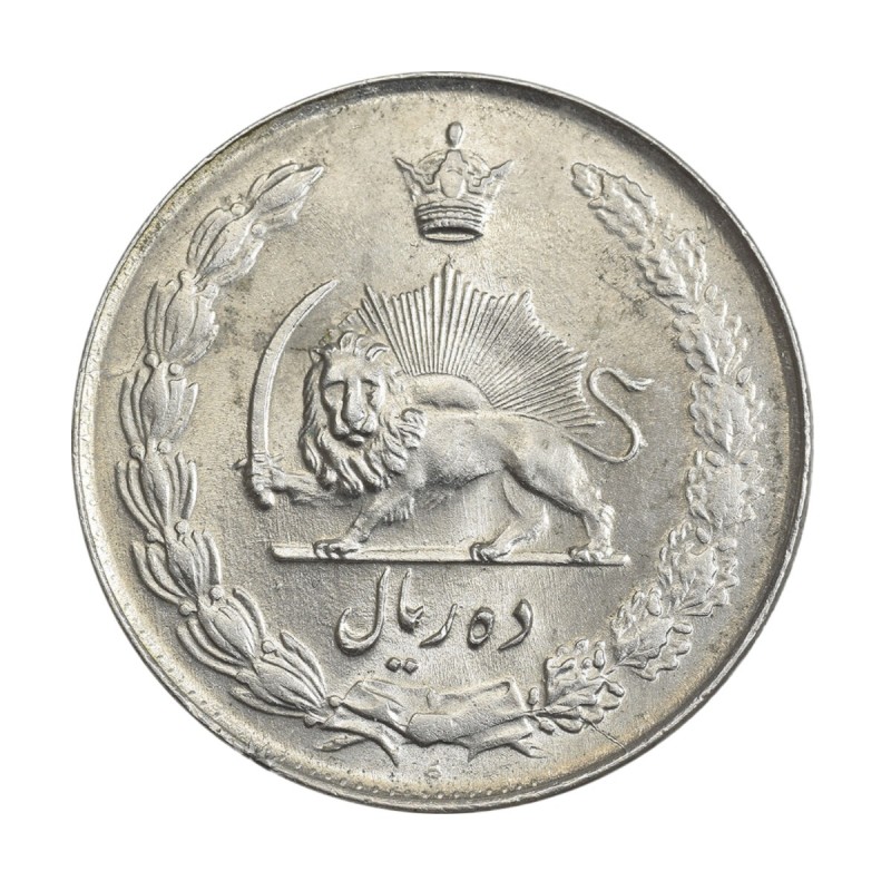 سکه شیر یا خط اصلی طرح شیر و خورشید 10 ریالی