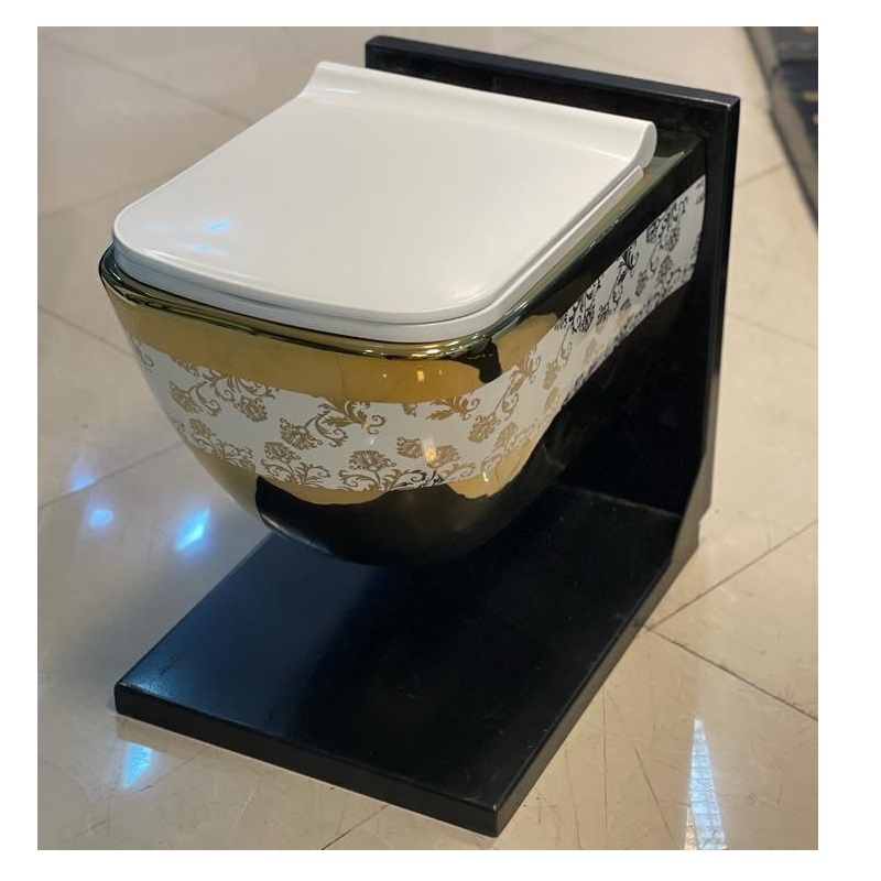 توالت فرنگی وال هنگ pier مدل جلو فلت گلدار S