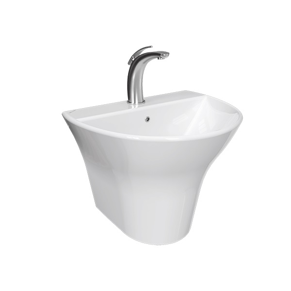 روشویی دیواری (نیم پایه) کرد مدل کانسپت