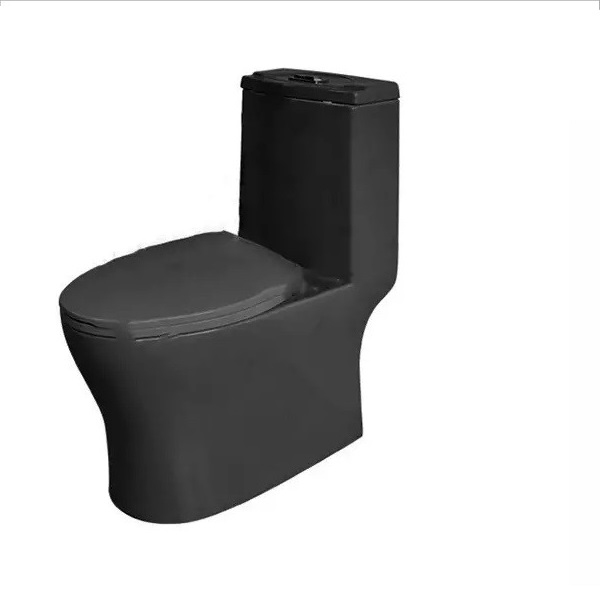 توالت فرنگی مروارید مدل سانتا مشکی مات