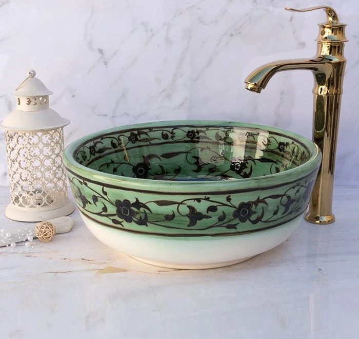 کاسه روشویی طرحدار سنتی مدل N382437