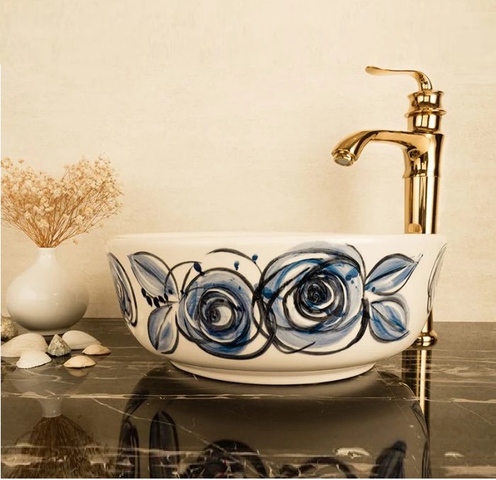 کاسه روشویی طرحدار سنتی مدل N382403