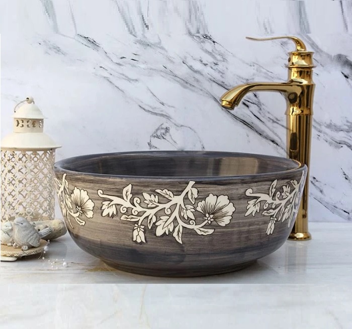 کاسه روشویی طرحدار سنتی مدل N382442