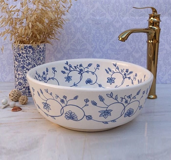 کاسه روشویی طرحدار سنتی مدل N382434