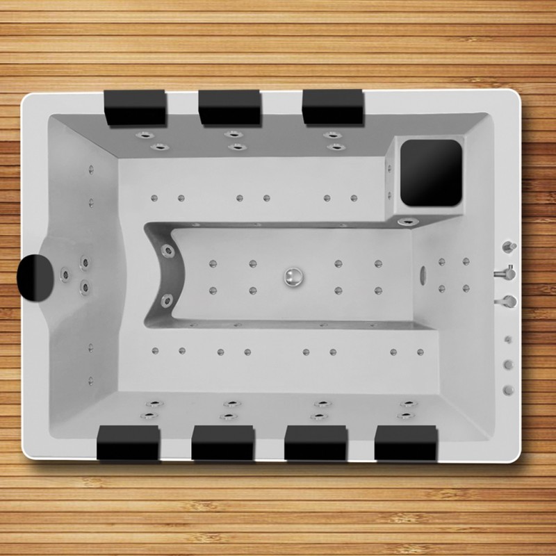 وان و جکوزی 8 نفره ریتون مدل اوشن  (روکار - توکار )