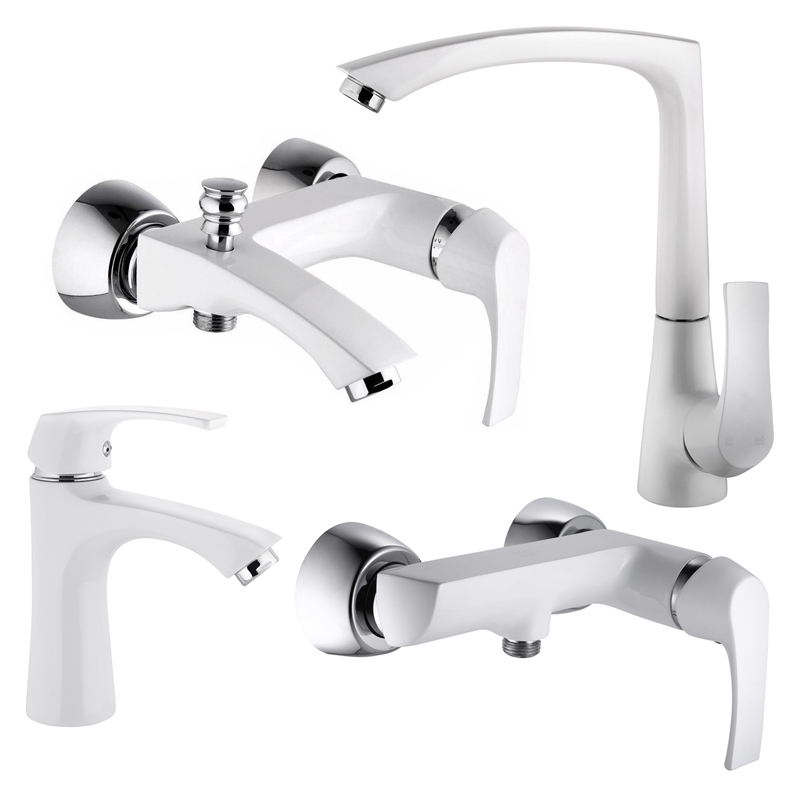 ست چهار تکه  اوج مدل رومانزو سفید