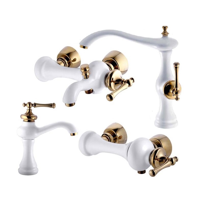 ست چهار تکه  اوج مدل رامیلا سفیدطلا