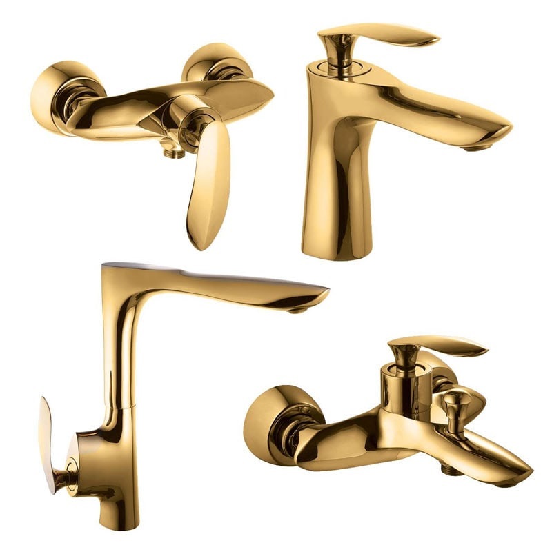 ست چهار تکه  اوج مدل الگانت طلایی