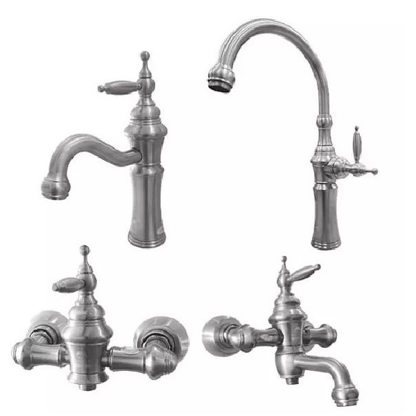 ست چهار تکه شیرآلات درخشان مدل بل